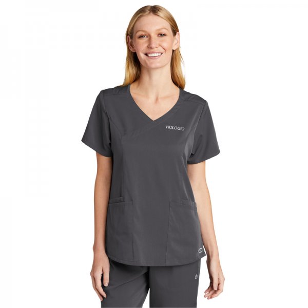 WonderWink® Women’s Premiere Flex™ Mock Wrap Top-0001