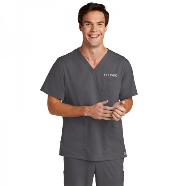 WonderWink® Men's Premiere Flex™ V-Neck Top-0001